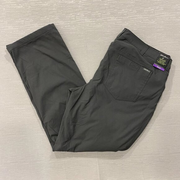 Eddie Bauer Fleece Lined Tech Pants Mens 40 x 32 Gray Water Repellent Insulated - Picture 13 of 15